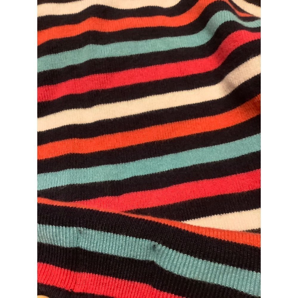 Ruby Rd Striped Beaded Striped Cardigan — Small - Picture 7 of 9